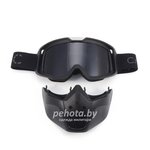 Маска мотоциклетная/снегоходная M5 PF-SMG-14 линза grey | Следопыт фото 3