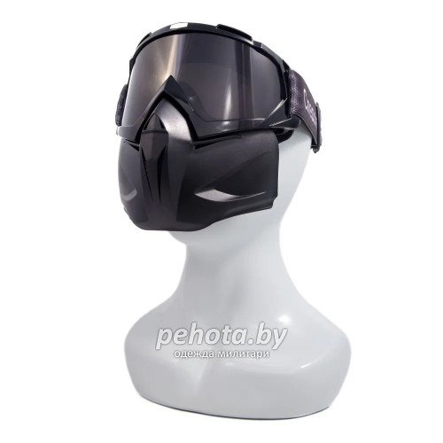 Маска мотоциклетная/снегоходная M6 PF-SMG-04 линза Grey | Следопыт фото 4