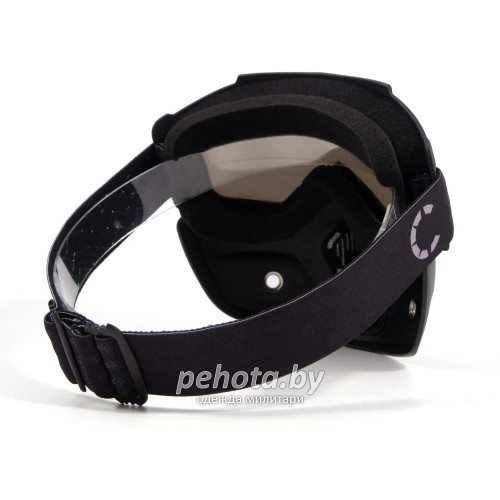 Маска мотоциклетная/снегоходная M7 PF-SMG-06 линза chrome silver + transparent | Следопыт фото 9