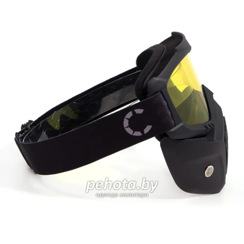 Маска мотоциклетная/снегоходная M7 PF-SMG-08 линза yellow | Следопыт фото 6