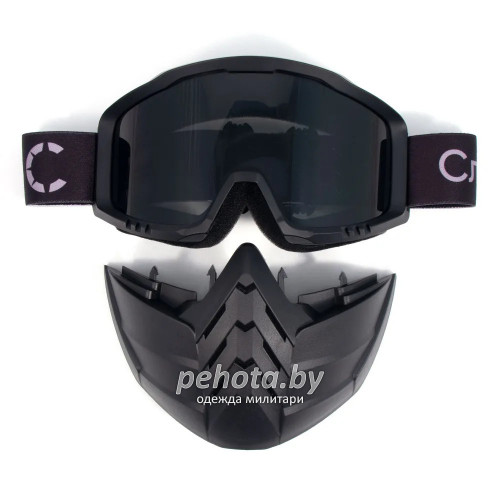 Маска мотоциклетная/снегоходная M8 PF-SMG-09 линза grey | Следопыт фото 3