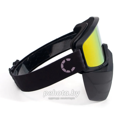 Маска мотоциклетная/снегоходная M8 PF-SMG-11 линза yellow chrome | Следопыт фото 6