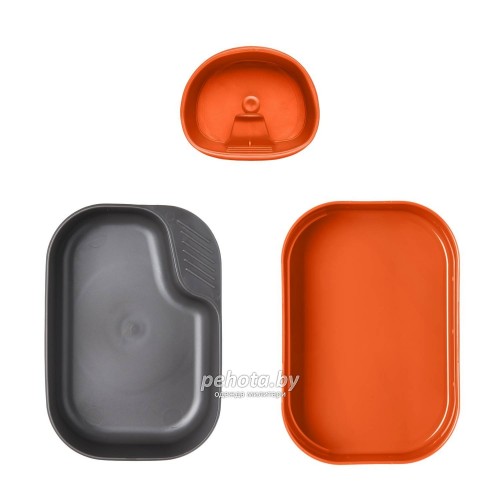 Набор посуды 3 предмета CAMP-A-BOX BASIC Orange/Dark Grey | WILDO фото 1