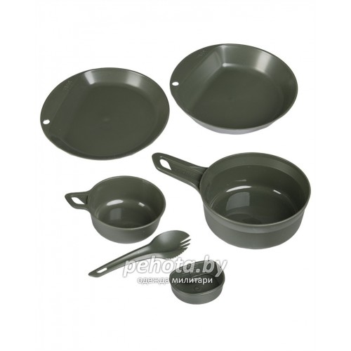 Набор посуды 6 предметов Explorer kit Olive | WILDO фото 1