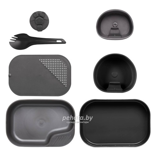 Набор посуды 7 предметов CAMP-A-BOX Complete Black/Dark Grey| WILDO фото 1