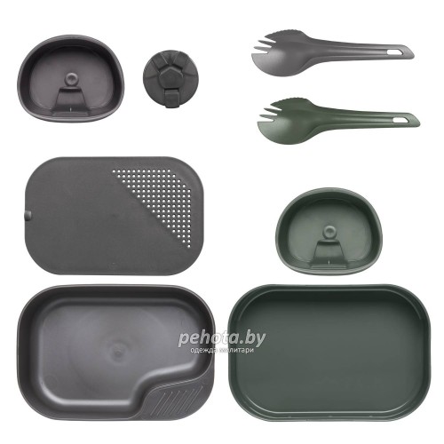 Набор посуды 8 предметов CAMP-A-BOX DuoComplete Olive Green | WILDO фото 1