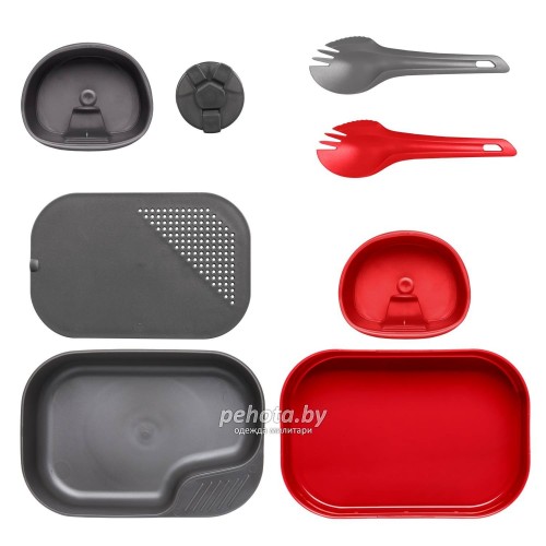 Набор посуды 8 предметов CAMP-A-BOX DuoComplete Red/Dark Grey | WILDO фото 1