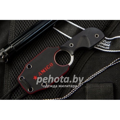 Нож Amigo X AUS-8 Satin Black | Kizlyar Supreme фото 3