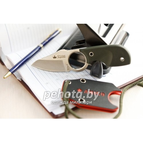 Нож шейный Amigo X D2 Satin Black | Kizlyar Supreme фото 2