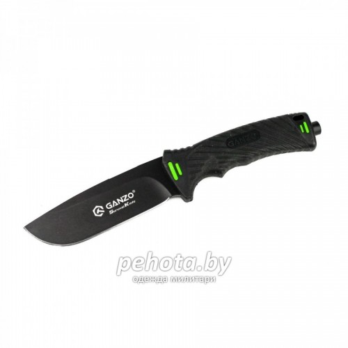 Нож для выживания G8012-BK Black | Ganzo фото 1