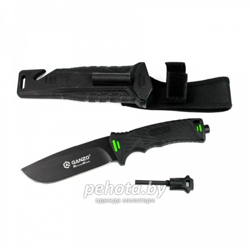 Нож для выживания G8012-BK Black | Ganzo фото 2