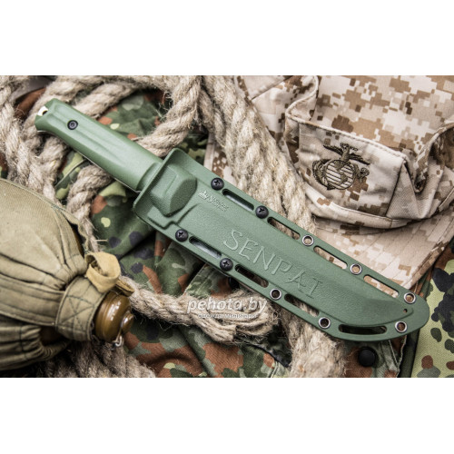 Нож Senpai AUS-8 SW Olive | Kizlyar Supreme фото 4