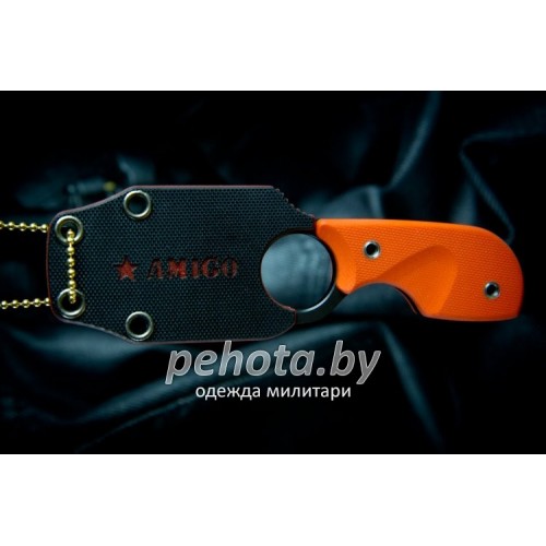 Нож шейный Amigo Z AUS-8 Black | Kizlyar Supreme фото 5