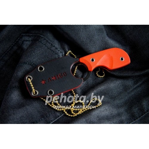 Нож шейный Amigo Z AUS-8 Black | Kizlyar Supreme фото 6