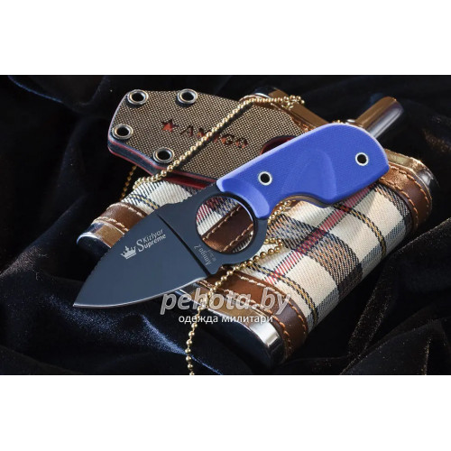 Нож шейный Amigo Z D2 BT blue | Kizlyar Supreme фото 3