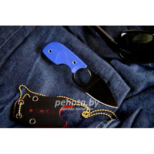 Нож шейный Amigo Z D2 BT blue | Kizlyar Supreme фото 5