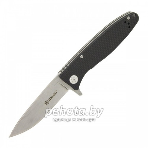 Нож складной G728-BK Black | Ganzo фото 1