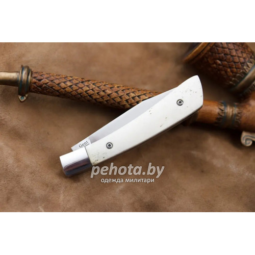 Нож складной Gent 440C S Кость | Kizlyar Supreme фото 4