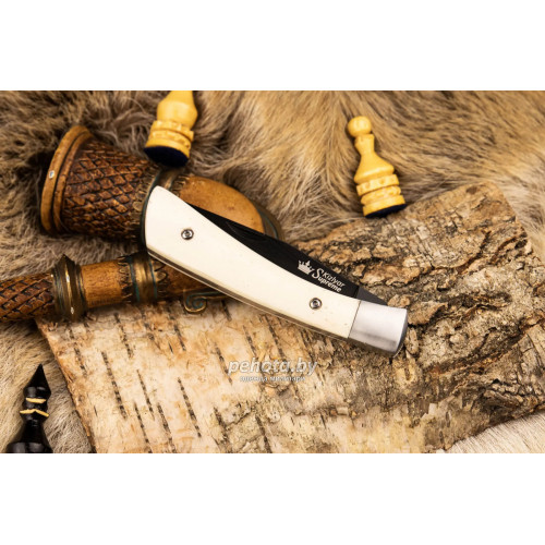 Нож складной Gent D2 BT Кость | Kizlyar Supreme фото 2