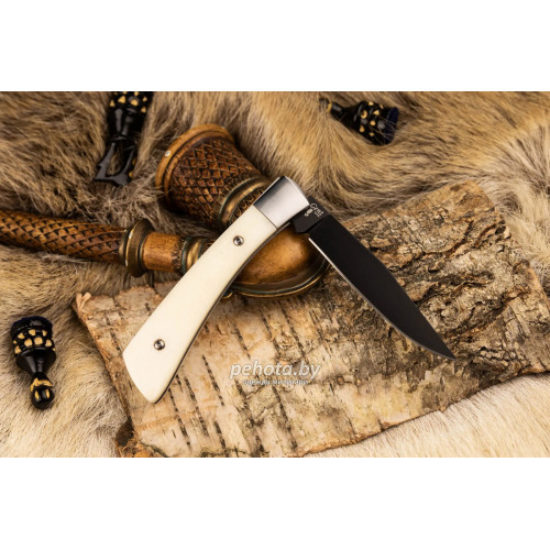 Нож складной Gent D2 BT Кость | Kizlyar Supreme фото 3