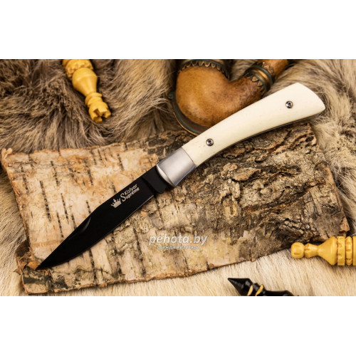 Нож складной Gent D2 BT Кость | Kizlyar Supreme фото 4