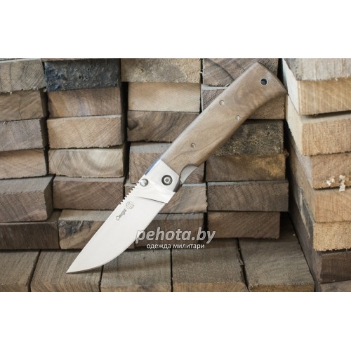 Нож складной Стерх стальные притины дерево | Кизляр фото 1