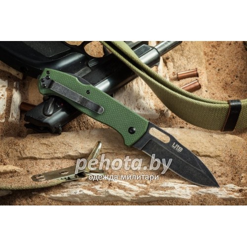 Нож складной Ute 440C StoneWash Green G10 | Kizlyar Supreme фото 1