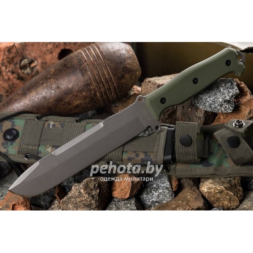 Нож Survivalist X AUS-8 TacWash Green | Kizlyar Supreme фото 1