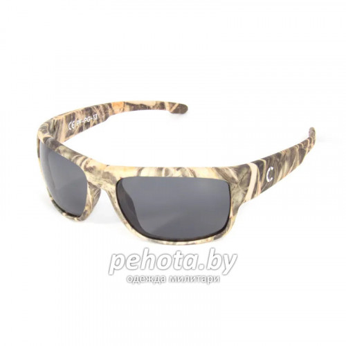 Очки поляризационные плавающие Dark camo в футляре PF-PG-13 линза grey | Следопыт фото 1