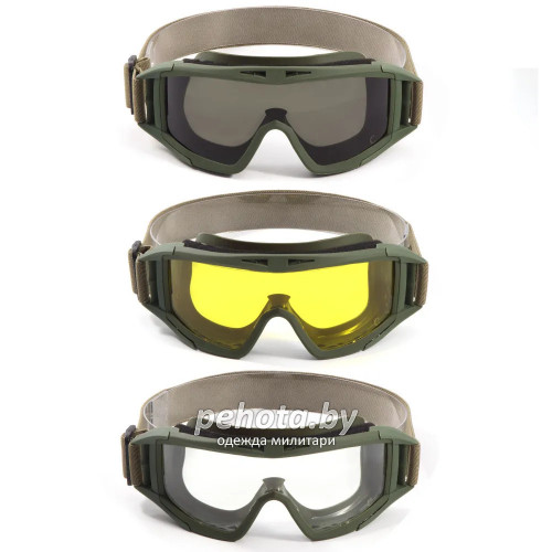 Очки защитные TACTIC со сменными линзами Grey/Yellow/Clear PF-SG-01T | Следопыт фото 4