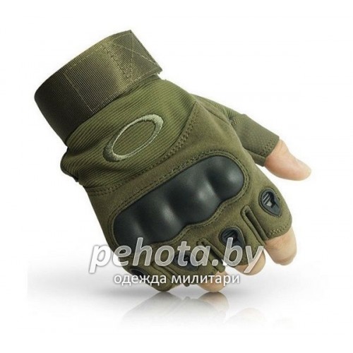 Перчатки тактические беспалые Olive | Oakley фото 1