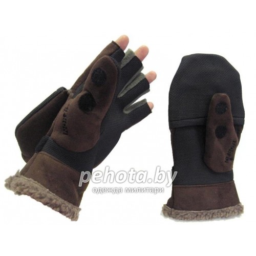 Перчатки-варежки Windproof 75 Brown | Norfin фото 1