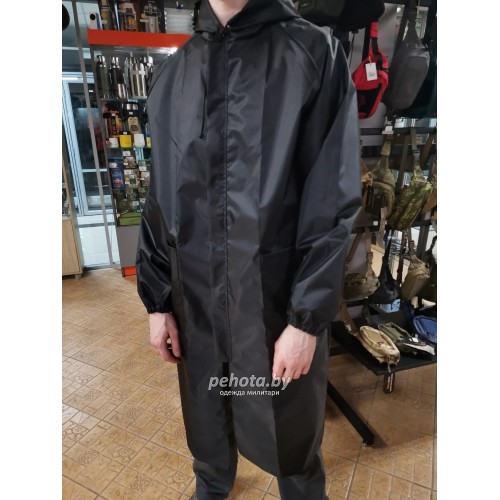 Плащ влагонепроницаемый Черный | ARMY STROLL фото 2