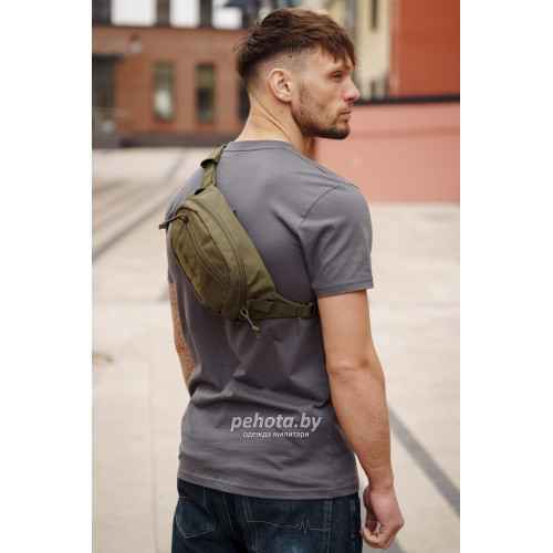 Поясная сумка Bandicoot Olive green | Army stroll фото 2