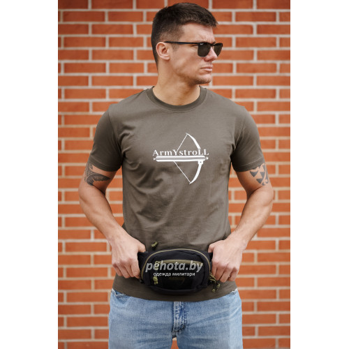 Поясная сумка Possum Black/Olive Green | Army stroll фото 2