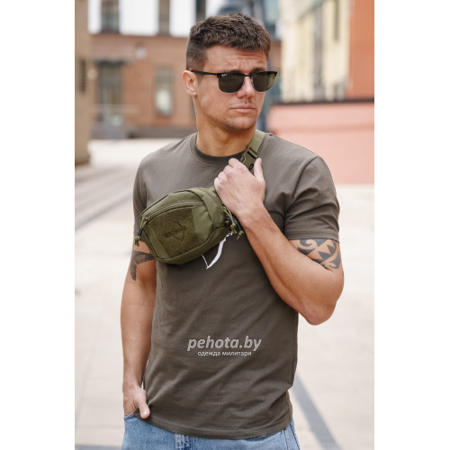 Поясная сумка Possum Olive green | Army stroll фото 1