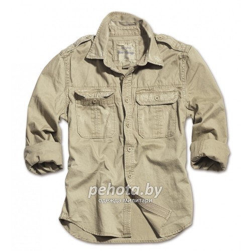 Рубашка 1/1 Raw Vintage Beige washed | Surplus фото 8