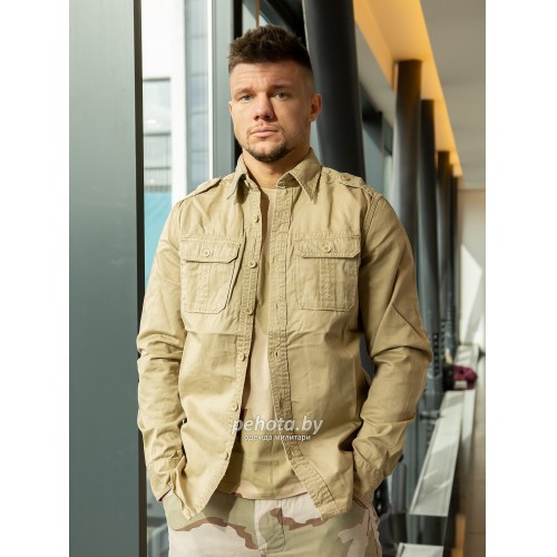 Рубашка 1/1 Raw Vintage Beige washed | Surplus фото 6