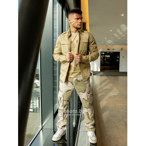 Рубашка 1/1 Raw Vintage Beige washed | Surplus фото 5