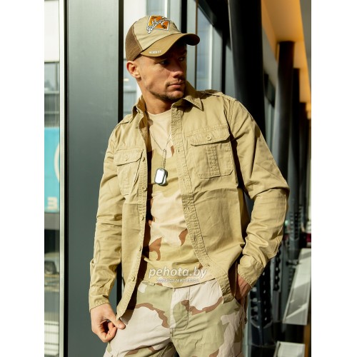 Рубашка 1/1 Raw Vintage Beige washed | Surplus фото 3