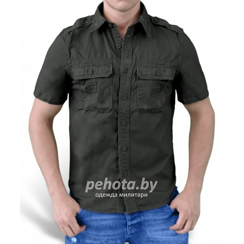 Рубашка 1/2 Raw Vintage Shirt Black | Surplus фото 2
