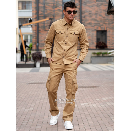 Рубашка 2519 Military Classic Coyote | HAPPER & NEYER фото 4