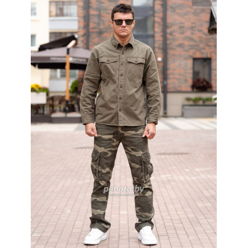 Рубашка 2519 Military Classic Olive | HAPPER & NEYER фото 4