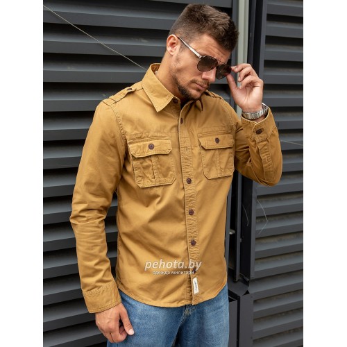 Рубашка 270 Beige | Abercrombie & Fitch фото 2