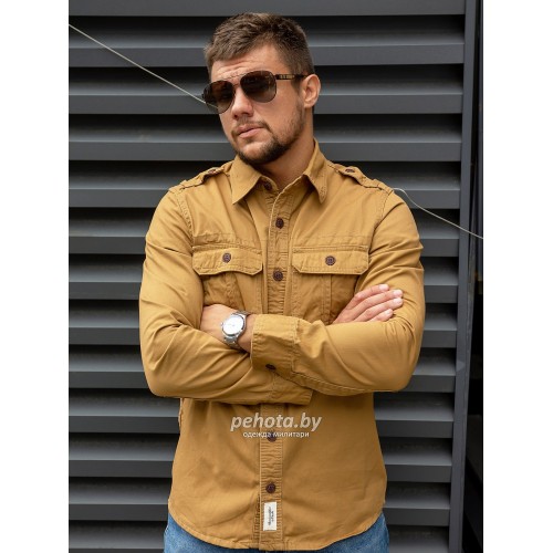 Рубашка 270 Beige | Abercrombie & Fitch фото 4