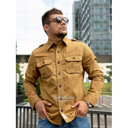 Рубашка 270 Beige | Abercrombie & Fitch фото 5