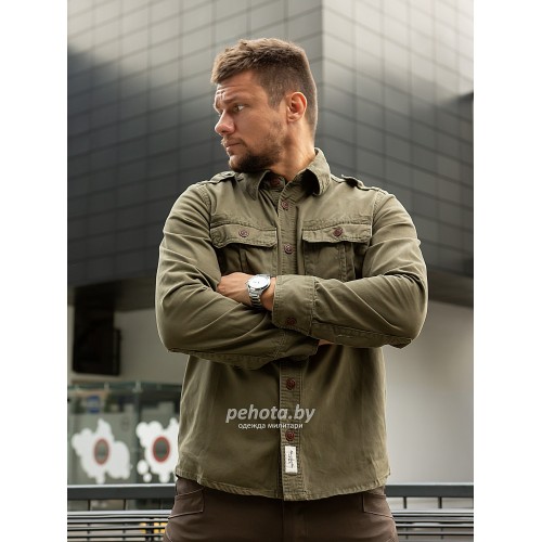 Рубашка 270 Olive | Abercrombie & Fitch фото 2