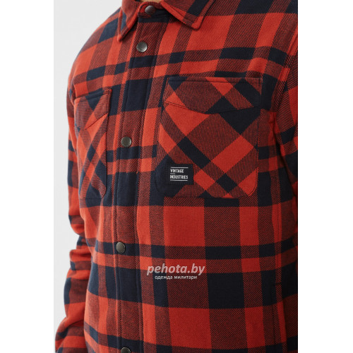 Куртка Darwin 3543 orange check | Vintage Industries фото 4