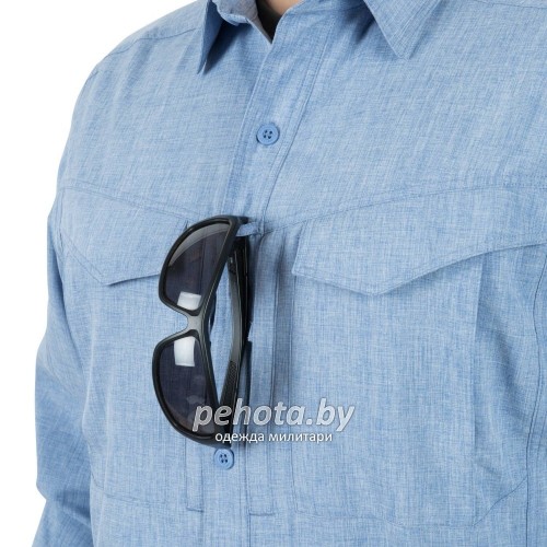 Рубашка Defender Mk2 Gentleman Shirt Black / Gray Melange | Helikon-Tex фото 2