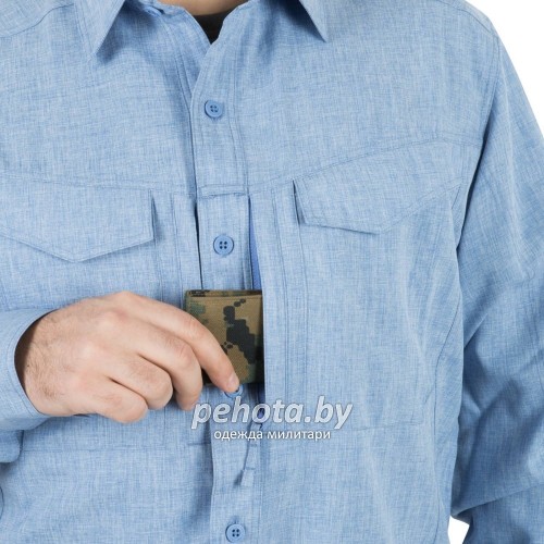 Рубашка Defender Mk2 Gentleman Shirt Black / Gray Melange | Helikon-Tex фото 3